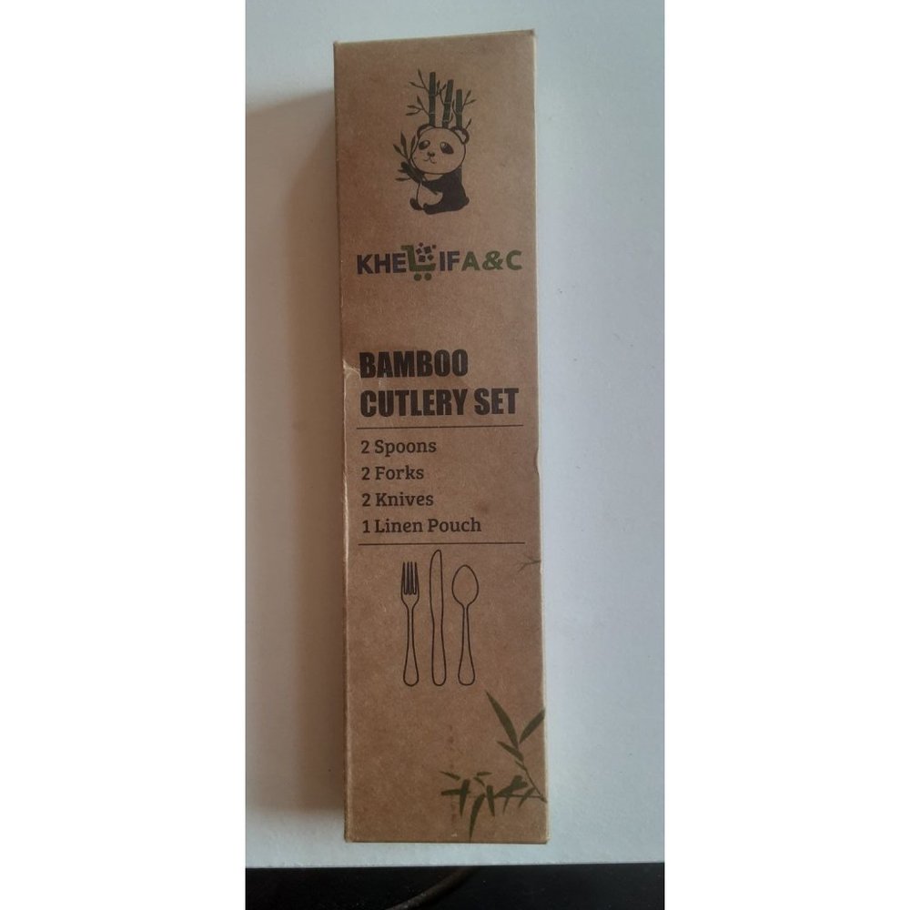 Bamboo cutlery set